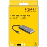 DeLOCK 64111, USB hub grå