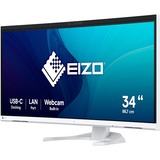 EIZO FlexScan EV3450XC-WT computerskærm 86,6 cm (34.1") 3440 x 1440 pixel UltraWide Quad HD LCD Hvid, LED-skærm Hvid, 86,6 cm (34.1"), 3440 x 1440 pixel, UltraWide Quad HD, LCD, 5 ms, Hvid