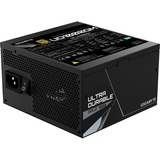 GIGABYTE UD1000GM enhed til strømforsyning 1000 W 20+4 pin ATX Sort, PC strømforsyning Sort, 1000 W, 100 - 240 V, 50/60 Hz, 15 - 6.5 A, Aktiv, 125 W