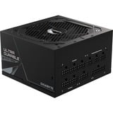 GIGABYTE UD1000GM enhed til strømforsyning 1000 W 20+4 pin ATX Sort, PC strømforsyning Sort, 1000 W, 100 - 240 V, 50/60 Hz, 15 - 6.5 A, Aktiv, 125 W