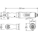 Hazet 9022P-2, Schlagskruemaskine Sort/Blå