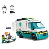 LEGO City Ambulance, Bygge legetøj Byggesæt, 5 År, Plast, 184 stk, 426 g