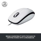 Logitech 910-006764, Mus Hvid/grå