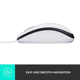 Logitech 910-006764, Mus Hvid/grå