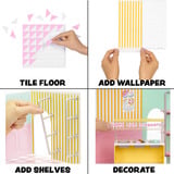 MGA Entertainment Spaces Starter Pack- Ice Cream, Klippe og klistre Miniverse Spaces Starter Pack- Ice Cream, Cafe, 8 År, Flerfarvet, Plast