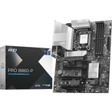 MSI PRO B860-P bundkort Intel B860 LGA 1851 (Socket V1) ATX Sølv, Intel, LGA 1851 (Socket V1), Intel Core Ultra (Series 2), LGA 1851, 256 GB, DDR5-SDRAM