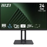 MSI Pro MP245PG computerskærm 60,5 cm (23.8") 1920 x 1080 pixel Fuld HD LCD Sort, LED-skærm Sort, 60,5 cm (23.8"), 1920 x 1080 pixel, Fuld HD, LCD, 4 ms, Sort