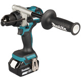 Makita Batteridrevet slagboremaskine DHP492RTJ, 18Volt, Slagborer skruemaskine Blå/Sort