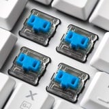 Sharkoon Gaming-tastatur Hvid, Amerikansk layout, Kailh Choc Low Profile Blue