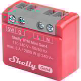 Shelly 1PM Mini Gen4, Relay Rød