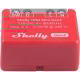 Shelly 1PM Mini Gen4, Relay Rød