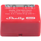 Shelly 1PM Mini Gen4, Stafetter Rød