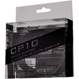SilverStone CP10 0,5 m Interne Strømkabler, Adapter Sort, 0,5 m, SATA 6-polet Slimline, Hanstik, Hanstik, Sort