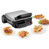 Tefal GC3050 kontaktgrill Sølv/Sort, Sort, Metallic, Titanium, Rustfrit stål, Rektangulær, Stegeplade, 600 cm², Hængslet låg, Fastlåsningslåg