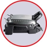 Tefal GC3050 kontaktgrill Sølv/Sort, Sort, Metallic, Titanium, Rustfrit stål, Rektangulær, Stegeplade, 600 cm², Hængslet låg, Fastlåsningslåg