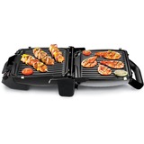 Tefal Ultra Compact 600 Classic GC3050, Kontaktgrill Sølv/Sort, Sort, Metallic, Titanium, Rustfrit stål, Rektangulær, Stegeplade, 600 cm², Hængslet låg, Fastlåsningslåg