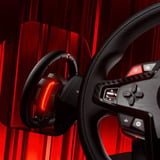 Thrustmaster T248R Kulfiber USB Rat + Pedaler Analog/digital PC, PlayStation 4, PlayStation 5 Sort, Rat + Pedaler, PC, PlayStation 4, PlayStation 5, Knappen Tilstand, Knappen Menu, D-måtte, Analog/digital, Hybrid drive, Ledningsført