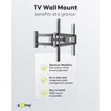 goobay TV-vægbeslag Basic FULLMOTION (L), Wall Mount Sort