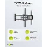 goobay TV-vægbeslag Basic FULLMOTION (L), Wall Mount Sort