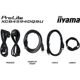 iiyama ProLite XCB4594DQSU-B1, LED-skærm Sort (mat)