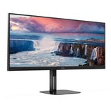 AOC U34V5C/BK, LED-skærm Sort