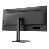AOC U34V5C/BK, LED-skærm Sort