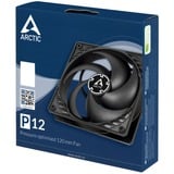 ARCTIC P12 Computerkabinet Ventilator 12 cm Sort, Sag fan Sort, Ventilator, 12 cm, 1800 rpm, 0,3 blæser, 56,3 kubikfod/min., 95,65 m³/t