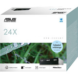 ASUS DRW-24D5MT optisk diskdrev Intern DVD Super Multi DL Sort, DVD-brænder Sort, Vertikal/horisontal, Desktop, DVD Super Multi DL, SATA, CD, CD-R, CD-ROM, CD-RW, DVD, DVD+R, DVD+R DL, DVD+RW, DVD+RW DL, DVD-R, DVD-R DL, DVD-ROM, DVD-RW, Detail