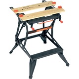 BLACK+DECKER WM550 Arbejdsbænke Sort/Brown, Stål, Træ, Sort, 472 mm