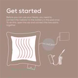 Beurer HK 77 Heaty smokey-taupe, Varme pude taupe