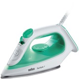Braun TexStyle 1 SI 1040 GR Dampstrygejern Keramisk strygesål 2000 W Grøn, Hvid Grøn/Hvid, Dampstrygejern, Keramisk strygesål, 1,9 m, 25 g/min, Grøn, Hvid, 120 g/min