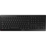 CHERRY Stream Wireless tastatur Universel RF trådløs + USB QWERTY UK engelsk Sort Sort, Layout i Storbritannien, SX teknologi, Fuld størrelse (100 %), Kabel & trådløs, RF trådløs + USB, QWERTY, Sort