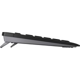 CHERRY Stream Wireless tastatur Universel RF trådløs + USB QWERTY UK engelsk Sort Sort, Layout i Storbritannien, SX teknologi, Fuld størrelse (100 %), Kabel & trådløs, RF trådløs + USB, QWERTY, Sort