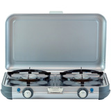Campingaz 2176805 Camping Kitchen 2 Grill & Go CV, Gaskomfur gaskoger grå/Sort