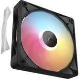 Corsair iCUE LINK RX140 II RGB, Sag fan Sort
