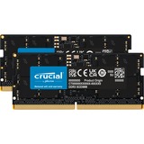 Crucial CT2K32G48C40S5 hukommelsesmodul 64 GB 2 x 32 GB DDR5 4800 Mhz Sort, 64 GB, 2 x 32 GB, DDR5, 4800 Mhz, 262-pin SO-DIMM