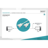 Digitus Null-modem tilslutningskabel Beige