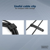Digitus USB 2.0 silikone tilslutningskabel USB-C > USB-C Sort