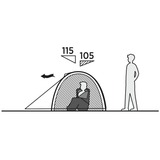 Easy Camp 120469 Rondane 2, Telt mørk grøn