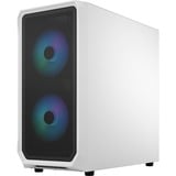 Fractal Design Focus 2 RGB White TG Clear Tint, Towerkabinet Hvid