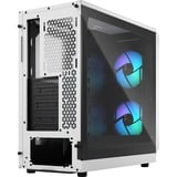 Fractal Design Focus 2 RGB White TG Clear Tint, Towerkabinet Hvid