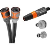 GARDENA Tekstilslange Liano Life 1/2", 15 meter sæt mørk grå/Orange