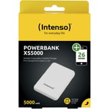 Intenso 7313522 powerbank Lithium polymer (LiPo) 5000 mAh Hvid, Power Bank Hvid, 5000 mAh, Lithium polymer (LiPo), Hvid