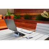 Kensington Easy Riser aluminiumstander til bærbare computere Sølv, Laptop stativ, Sølv, Aluminium, Silikone, Stål, 40,6 cm (16"), 5 kg, 86 - 118 mm