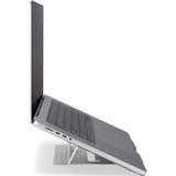 Kensington Easy Riser aluminiumstander til bærbare computere Sølv, Laptop stativ, Sølv, Aluminium, Silikone, Stål, 40,6 cm (16"), 5 kg, 86 - 118 mm