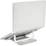 Kensington Easy Riser aluminiumstander til bærbare computere Sølv, Laptop stativ, Sølv, Aluminium, Silikone, Stål, 40,6 cm (16"), 5 kg, 86 - 118 mm