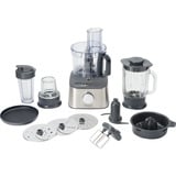 Kenwood MultiPro Compact+ FDM316SS foodprocessor 800 W 2 L Grå Indbyggede vægte Sølv, 2 L, Grå, Knapper, Dreje, 1,2 L, Plast, Metal