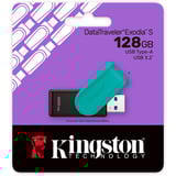 Kingston DTXS/128GB, USB-stik Sort/Lyseblå