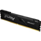 Kingston FURY FURY Beast hukommelsesmodul 16 GB 1 x 16 GB DDR4 3600 Mhz Sort, 16 GB, 1 x 16 GB, DDR4, 3600 Mhz, 288-pin DIMM