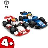 LEGO City F1® Williams Racing og Haas F1®-racerbiler, Bygge legetøj Byggesæt, 4 År, Plast, 92 stk, 199 g